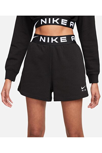 Nike Sportswear Air Fleece Kadın Siyah Şort