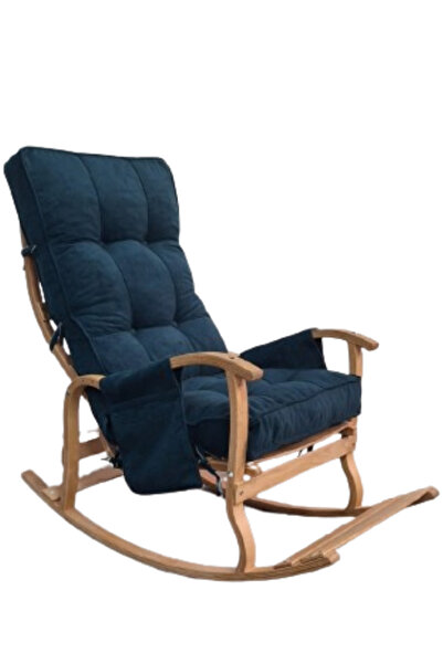 Enda Home Collection Mosso Çift Minderli Ahşap Sallanan Sandalye Tv Baba Kolt...