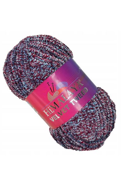 Himalaya Velvet Tweed / Burgundy |   Baby Blue / 91104 / Pack of 5