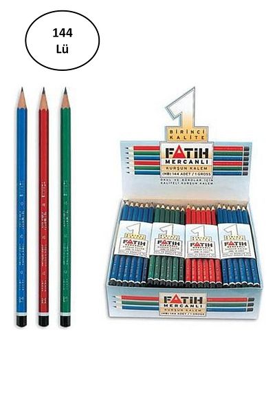 Fatih Set of 144 Lead and Coral Pencils