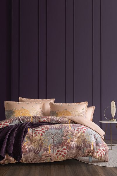 Yataş Inell Single 4-Piece Bedding Set with Blanket - Salmon