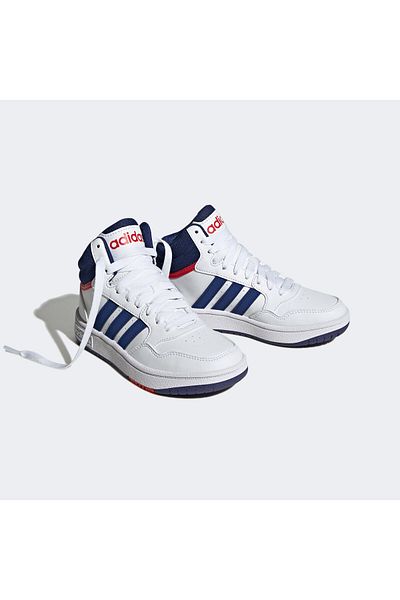 adidas Sportswear Hoops 3.0 Mid Kids White Sneakers