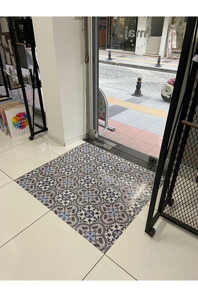 Bigaimaj Folie de acoperire pentru podea cu model de piatră de plăci cu laminare - autoadeziv