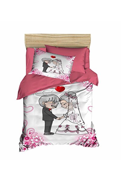 Fabeteks Bride and Groom Single Junior Bedding Set