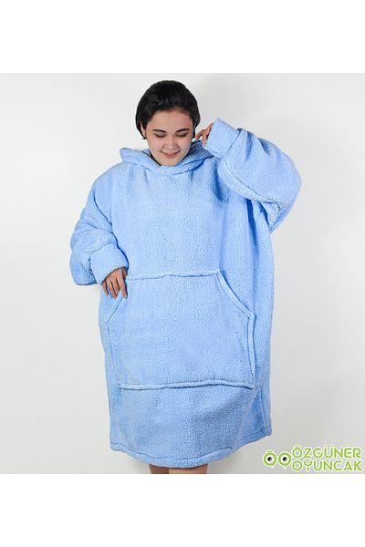 Özgüner Oyuncak Winter Cold Farewell with Warm Fleece Plush Wearable Blanket