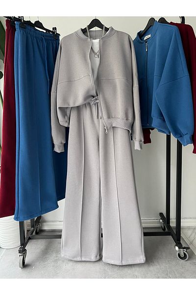 modabetce بدلة نسائية ثلاثية الخيوط من فيوليت