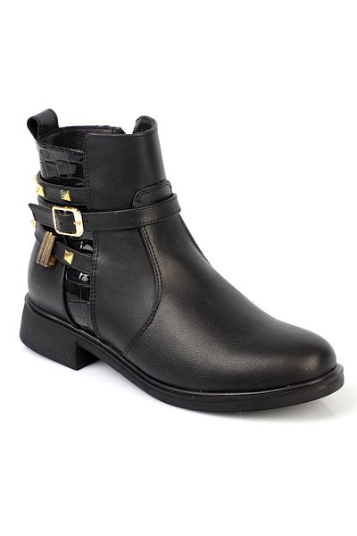 Capone Outfitters Γυναικείες μπότες με μεταλλικά αξεσουάρ