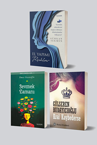 Yüzleşme Yayınları Sevmek Zamanı El Yapımı Ruhlar Kral Kaybederse 3 Kitap Set