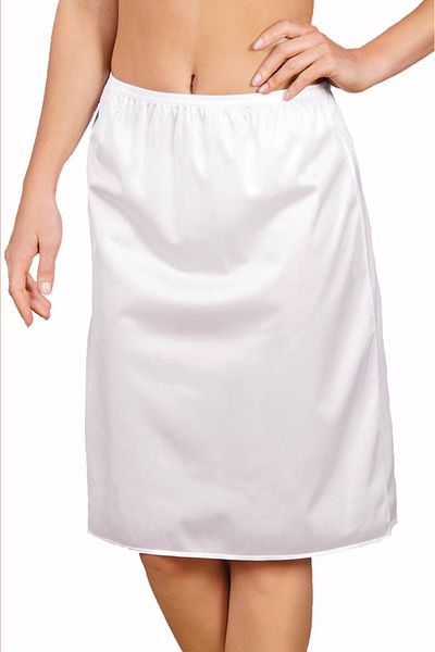 Anıl Lingerie Women's Polyamide Fabric Knee-Length Skirt Petticoat (0616)