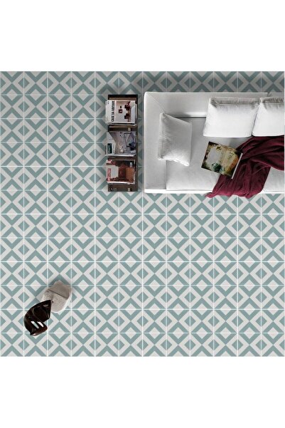 Bigaimaj Kendinden Yapışkanlı Laminasyonlu Karo Taş Desen Yer Kaplama Folyosu 60cm X 100cm