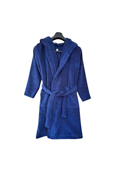 PAMUK HANIM Outlet Export- Cotton Soft Unisex Girl-Boy Towel Bathrobe / Navy ...