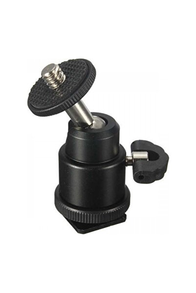 DP Tripod Monopod Hot Shoe İçin 360 Mini Top Kafa 1/4 inç Ballhead