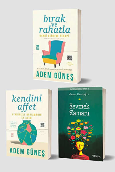 Ritüel Yayınları Bırak Ve Rahatla - Kendini Affet - Sevmek Zamanı 3 Kitap Set