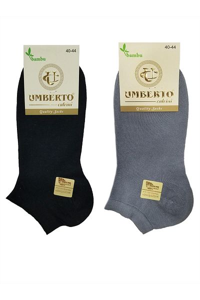 Umberto Calvini Мъжки чорапи Umberto Boots от естествен бамбук, 12 броя - 307