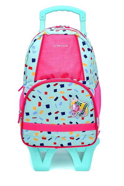 U.S. Polo Assn. U.S. Polo. Assn. Set ghiozdan pentru fete cu roți PLSETTRL 241596160