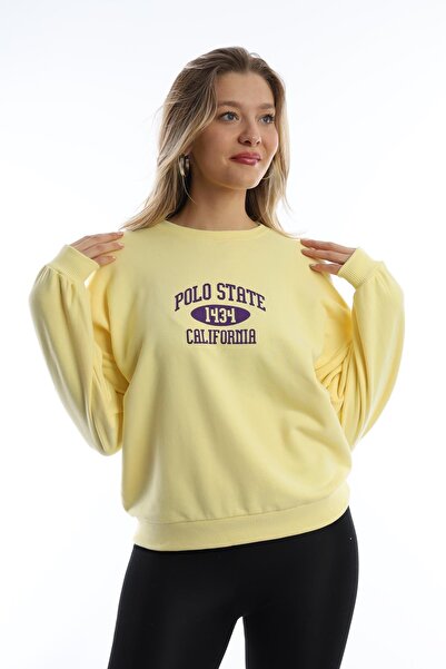 Polo State Polo State imprimat cu 3 fire, galben transpirație