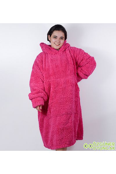 Özgüner Oyuncak Winter Cold Farewell with Warm Fleece Plush Wearable Blanket