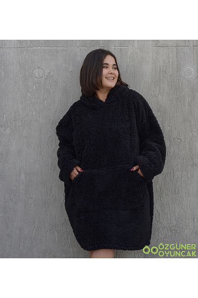 Özgüner Oyuncak Winter Cold Farewell with Warm Fleece Plush Wearable Blanket