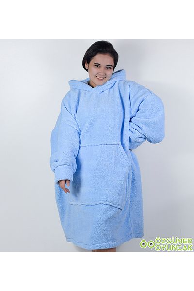 Özgüner Oyuncak Winter Cold Farewell with Warm Fleece Plush Wearable Blanket