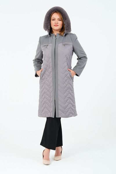 GLR&GYM Leatherfree Women's Quilted Detailed Youth Lined Hooded Coats