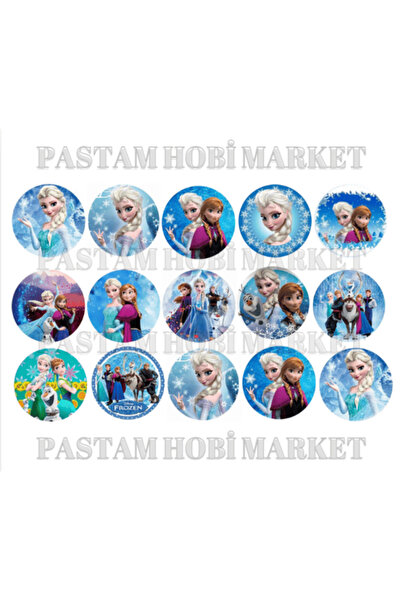 Pastam Hobi Market Elsa anna pasta kurabiye üzeri yenilebilir baskı kağıt