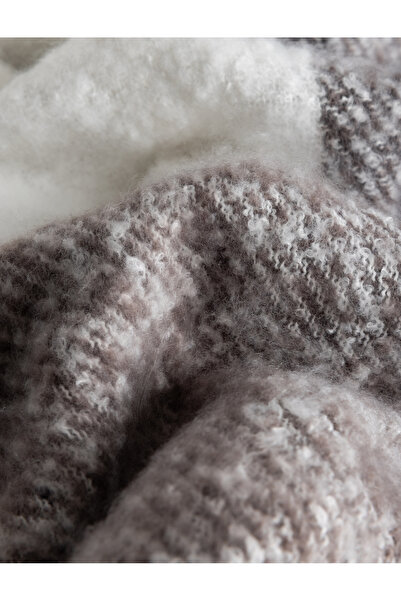 Koton Color Block Tassel Long Scraf - Μαλακή υφή