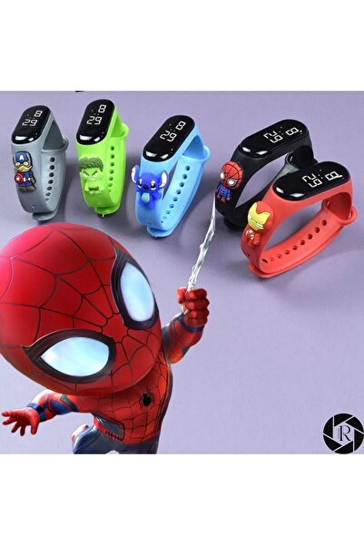 REVOPRO Figürlü Dijital Led Çocuk Saati Dokunmatik Ekranlı Su Geçirmez