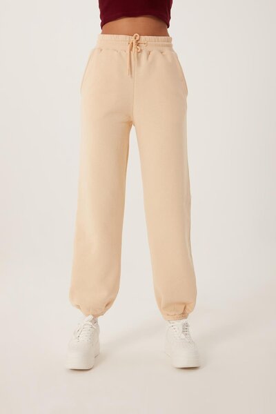 QUHOX Ecru Γυναικεία Jogger Φούτερ