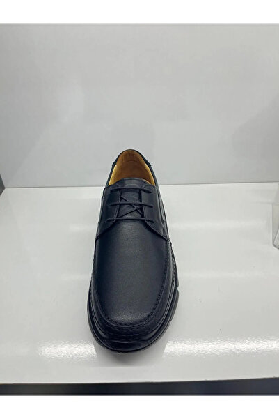 kıvanç kundura 500 Black Leather Orthopedic Sole Men's Shoes