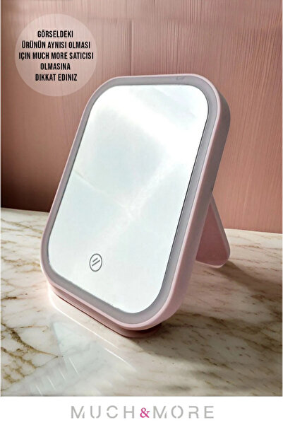Modex Dokunmatik Led Işıklı Masa Üstü Makyaj Aynası Ledli (PİL ILE ÇALIŞIR)