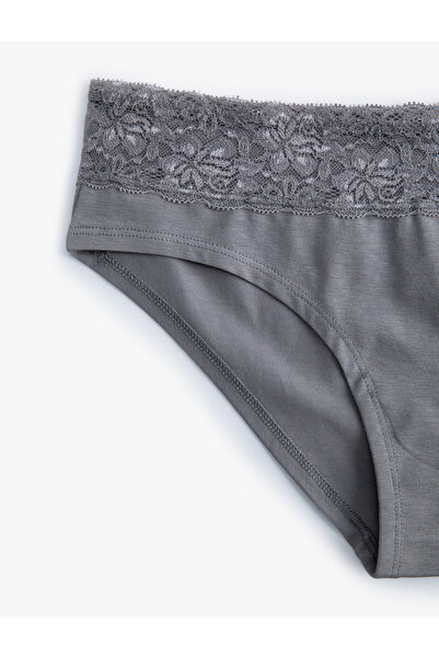 Koton Yüksek Bel Dantelli Hipster Külot