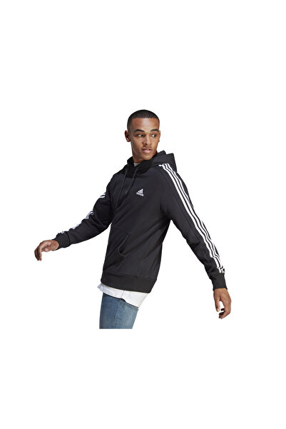 adidas Mikiny M 3S Ft Hd Erkek Günlük IC0435 Siyah