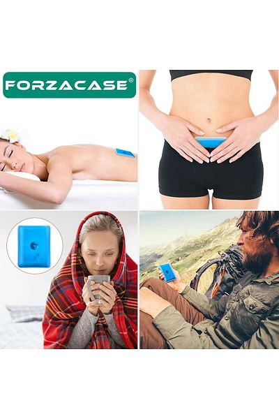 Forzacase Winter in Hand Warmer Square Shape Magic Blue Gel Warmer - Fc822