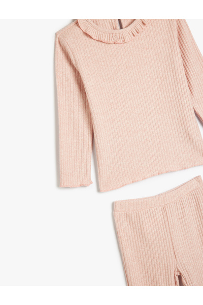 Koton Σετ αθλητικής φόρμας με απαλή υφή με ραβδώσεις