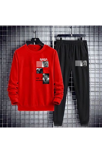 x-compass life Nasa Illustrated Seasonal Tracksuit Set - Crew Neck