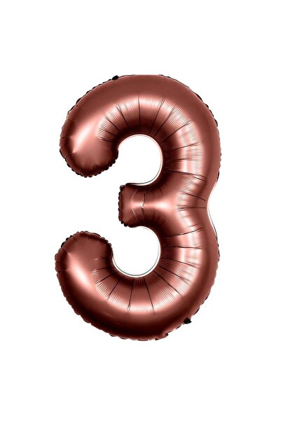 parti sürprizi بالون ريترو شوكولاتة بني 3 أرقام 100 سم