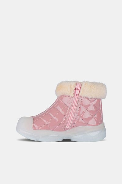 Vicco Girl's First Step Luminous Boots (Wide Fit to Get Full Number)