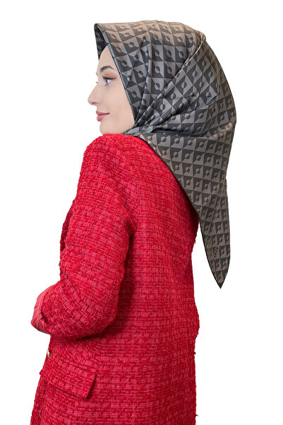 Aker Eșarfă de mătase Tivil - 2024-2025 Eșarfă de mătase Tivil cu model toamn...