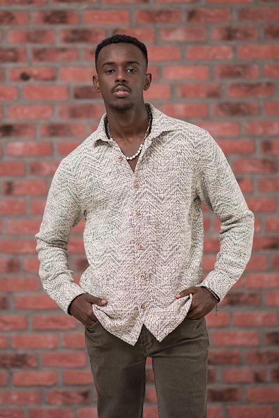 AKÇAYLAR Риза Brenzo Semi Oversize (леко свободна) с шарка Lumberjack