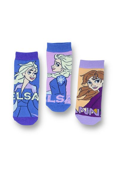 Frozen 3 Pairs of Licensed Socks for Girls - Fz20524