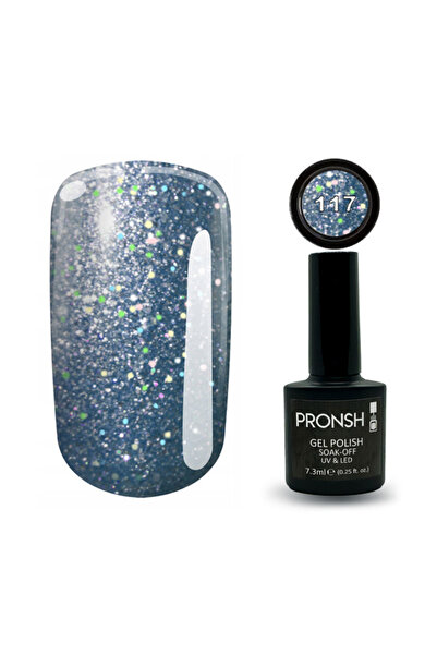Pronsh Kalıcı Oje 7.3 ml Premium Color Gel 117 Simli