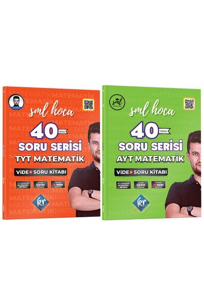 KR Akademi Yayınları SML Hoca TYT-AYT Matematik 40 Soru Serisi Video Soru Kit...