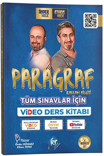 KR Akademi Yayınları Önder Hoca & Ethem Hoca Tüm Sınavlar Için Paragraf Ve An...
