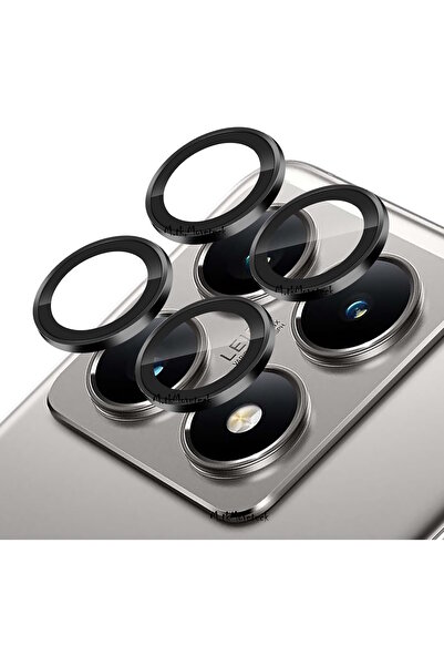 m.tk moveteck Xiaomi Mi 14t Pro Compatible Camera Protection Lens Protective Glass + 9H Screen Protective Glass 2in1 Set