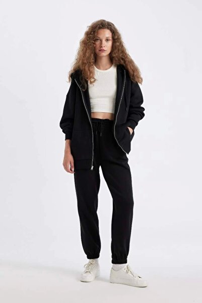 DeFacto S7370 Jogger Esnek Bantlı Eşofman Altı