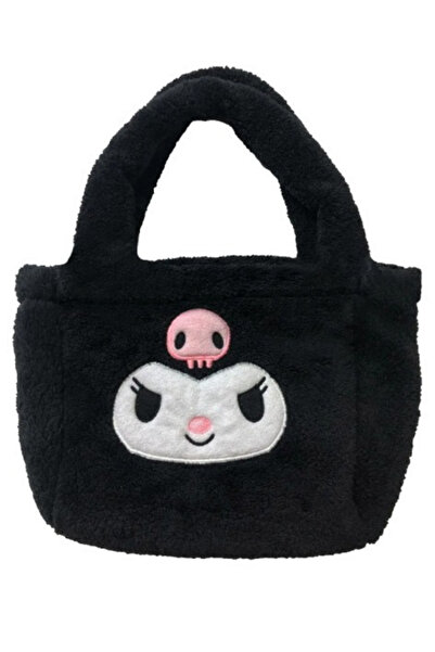 Redboxbutik Kuromi Siyah Peluş Çanta