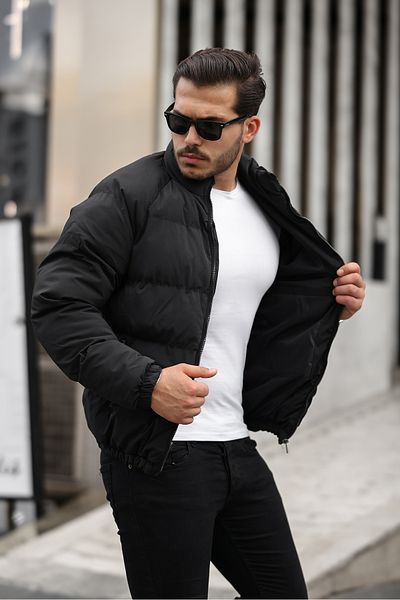 Jaglion Ανδρικό μπουφάν μαύρου νερού και αντιανεμικό New Season