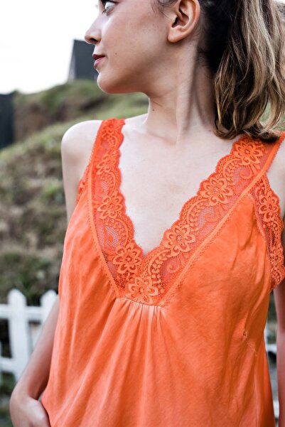 Gils Butik Turuncu Ipek Atlet