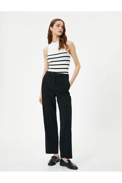 Koton Halter Neck Tank Top Sleeveless Ribbed