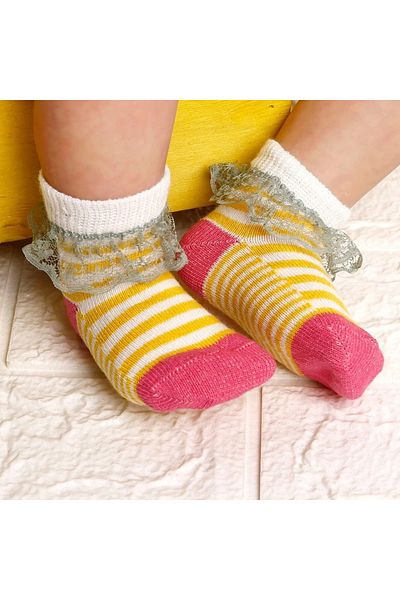 Aziz Bebe Lacy Baby Socks Set - Pack of 2